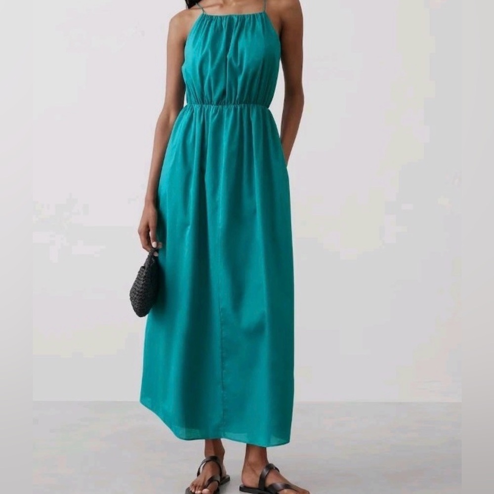 NEW Banana Republic Maxi Dress Sea Blue